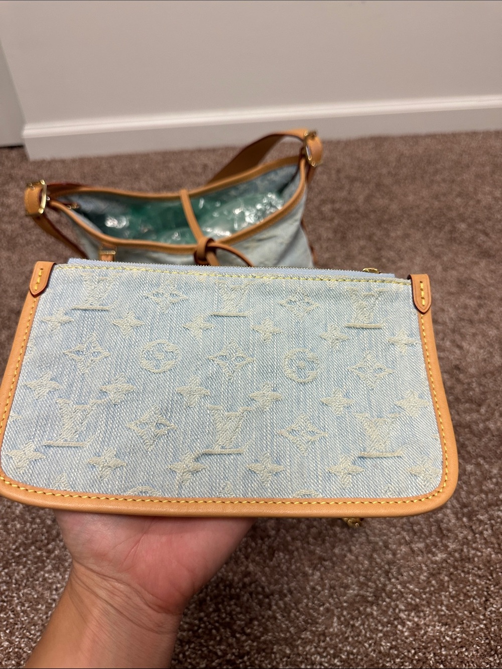 Louis Vuitton carryall pm denim - Picture 2 of 9